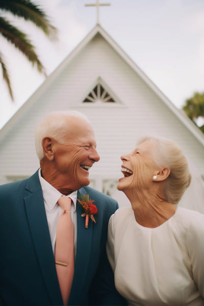 Seniors enjoying a conversation
